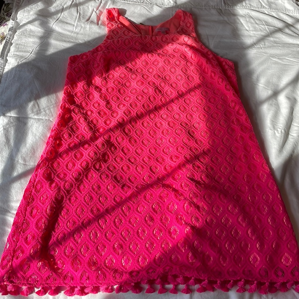 Lilly Pulitzer pink to orange dress